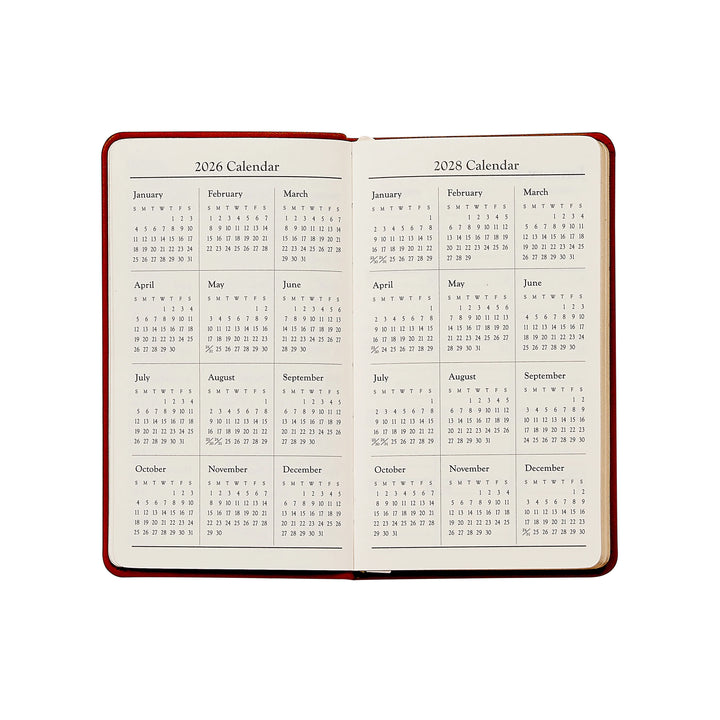 Graphic Image 2027 Pocket Datebook- Goatskin Leather 3"x5"