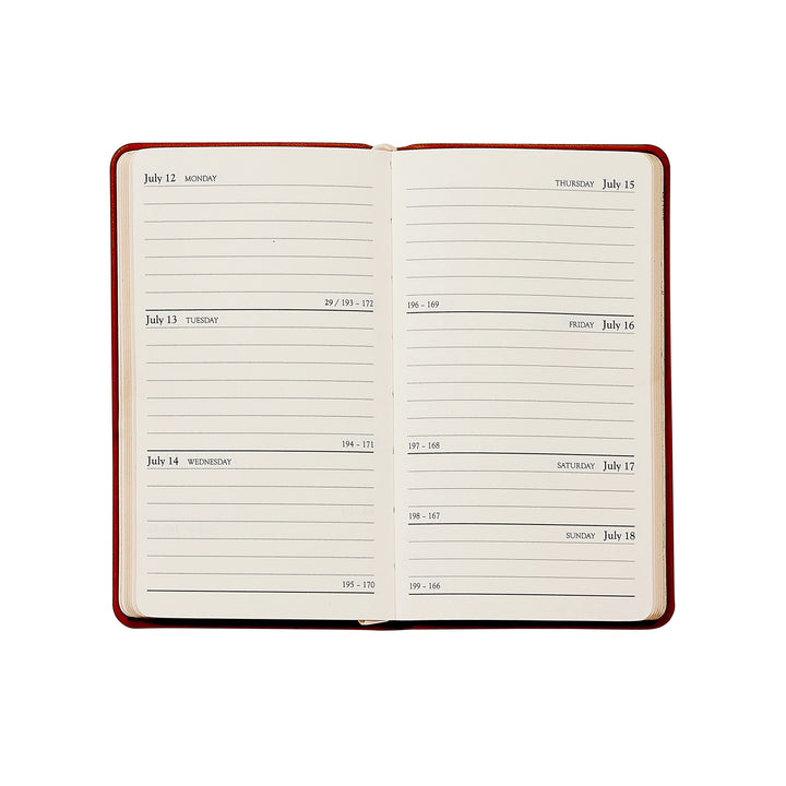 Graphic Image 2027 Pocket Datebook- Goatskin Leather 3"x5"