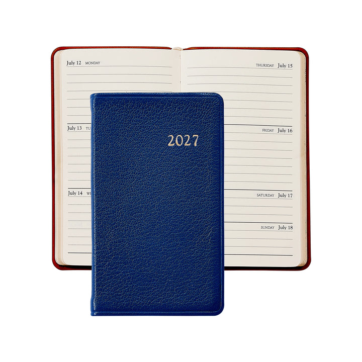 Graphic Image 2027 Pocket Datebook- Goatskin Leather 3"x5"