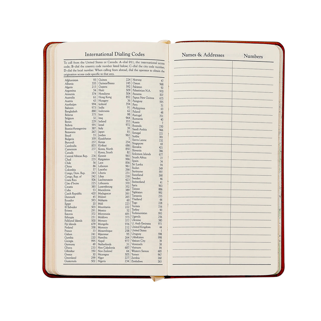 Graphic Image 2027 Pocket Datebook- Goatskin Leather 3 1/4"x6"
