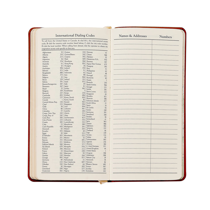 Graphic Image 2027 Pocket Datebook- Goatskin Leather 3 1/4"x6"