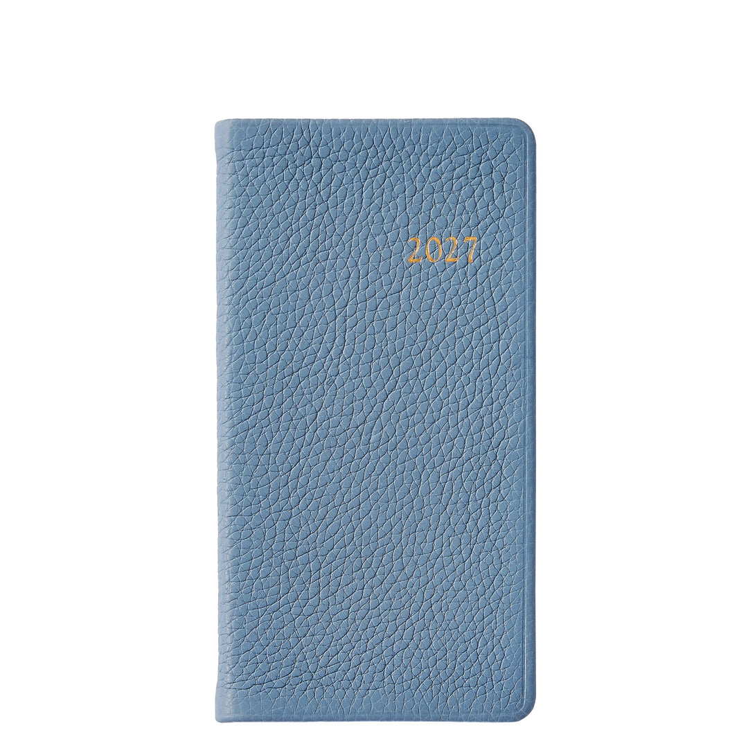 Graphic Image 2027 Pocket Datebook- Pebble Grain Leather 3 1/4"x6"