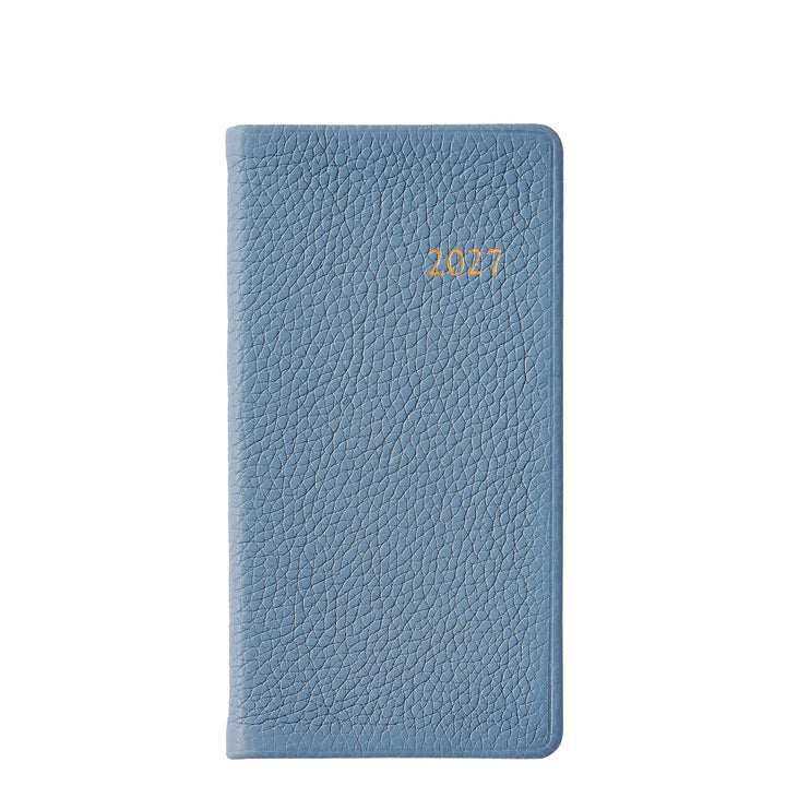 Graphic Image 2027 Pocket Datebook- Pebble Grain Leather 3 1/4"x6"