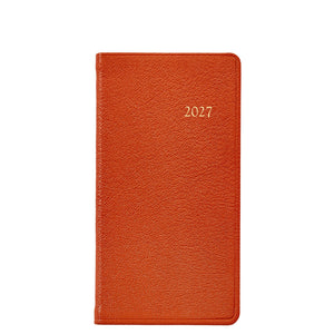 Graphic Image 2027 Pocket Datebook- Goatskin Leather 3 1/4"x6"