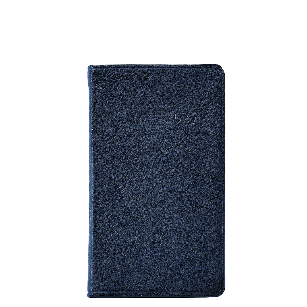 Graphic Image 2027 Pocket Datebook- Traditional Leather 3 1/4"x6"