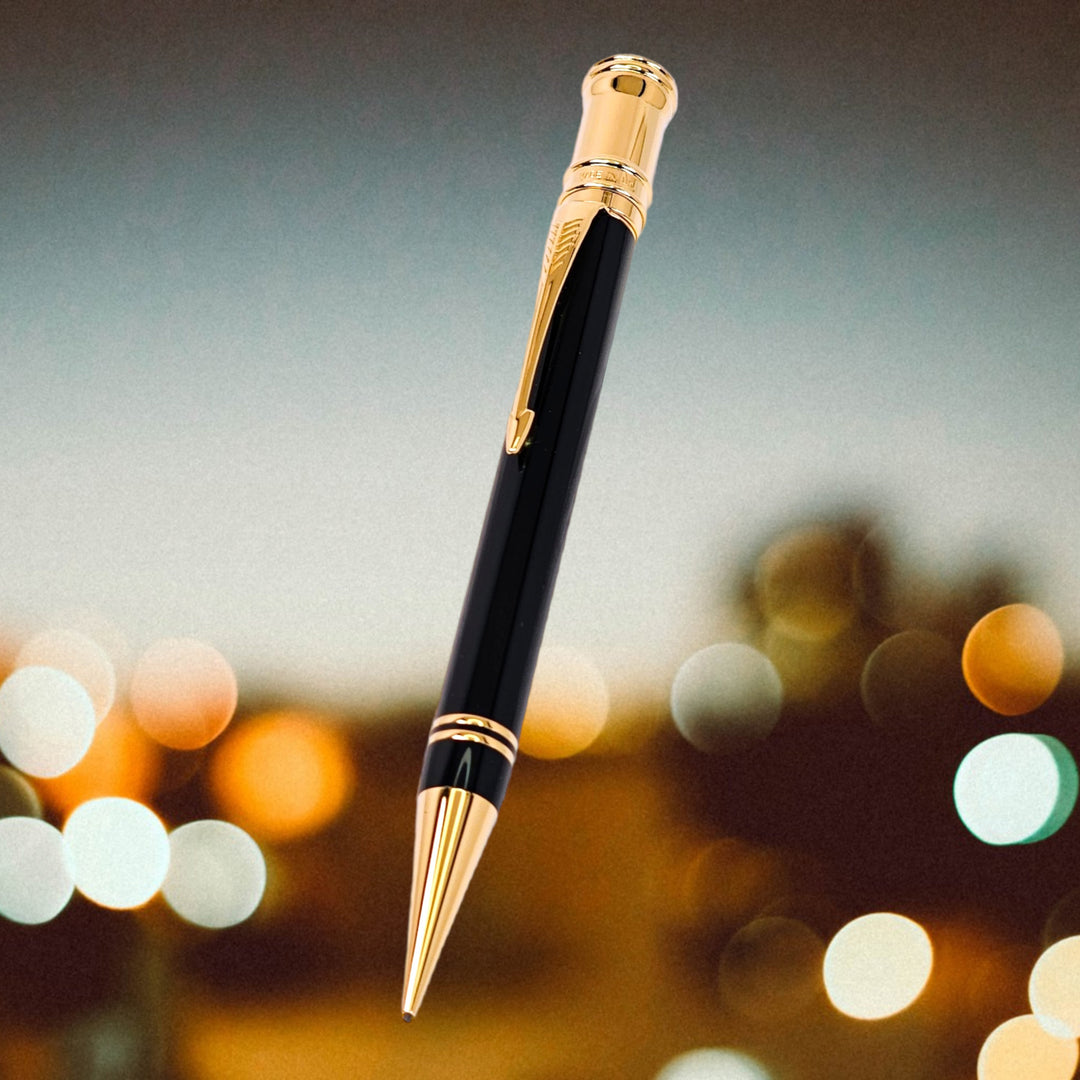 Parker Duofold Mechanical Pencil 0.7mm  Black with Gold Trim