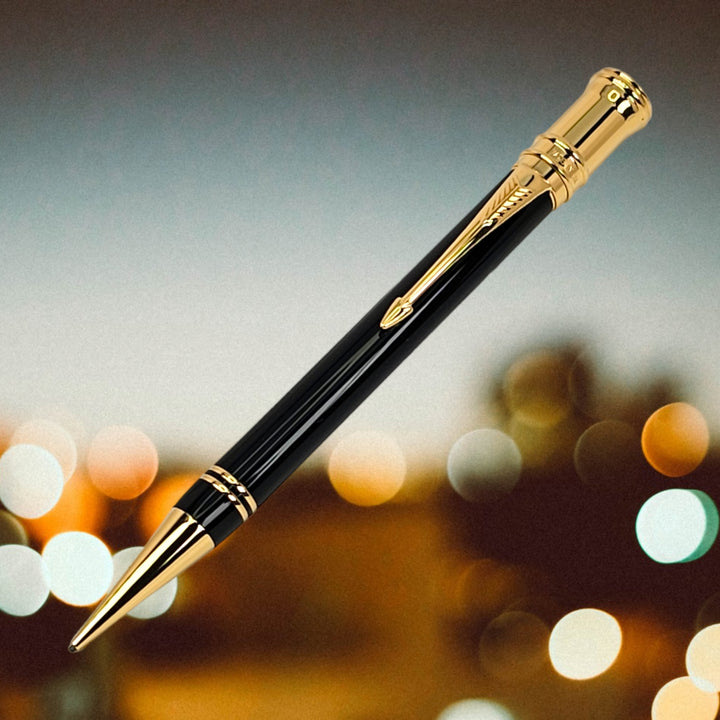 Parker Duofold Mechanical Pencil 0.7mm  Black with Gold Trim
