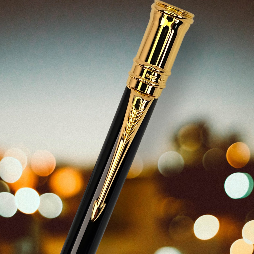 Parker Duofold Mechanical Pencil 0.7mm  Black with Gold Trim