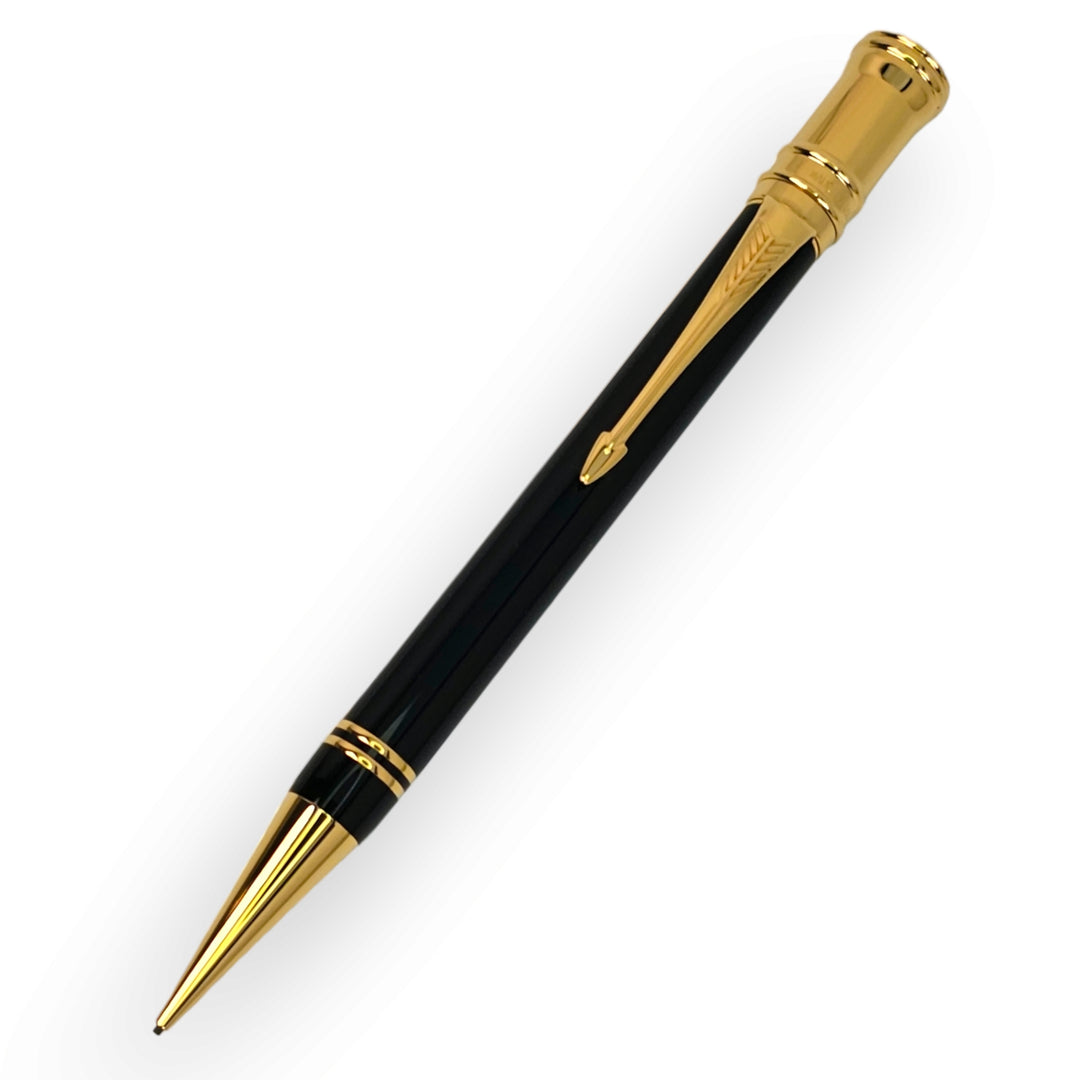 Parker Duofold Mechanical Pencil 0.7mm  Black with Gold Trim