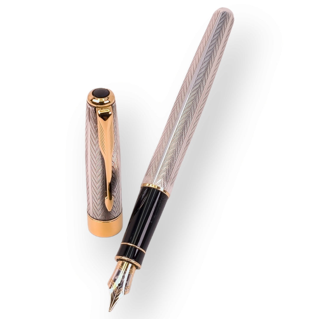 Parker Sonnet Sterling Silver Fougere Fountain Pen 18k