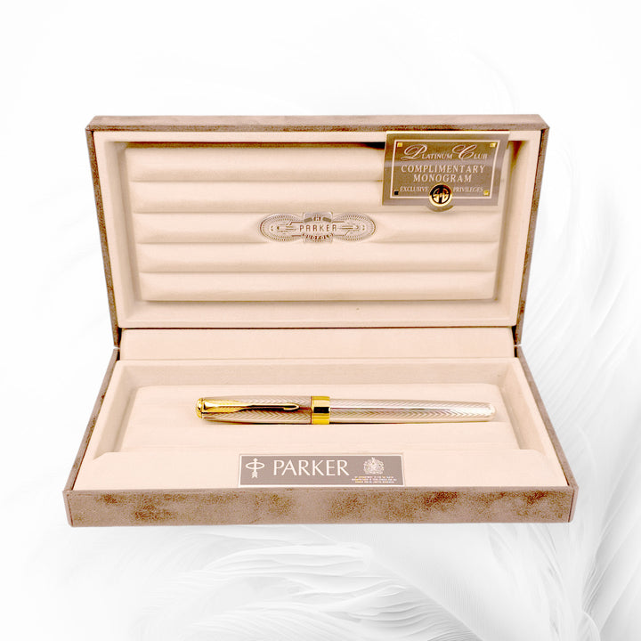 Parker Sonnet Sterling Silver Fougere Fountain Pen 18k