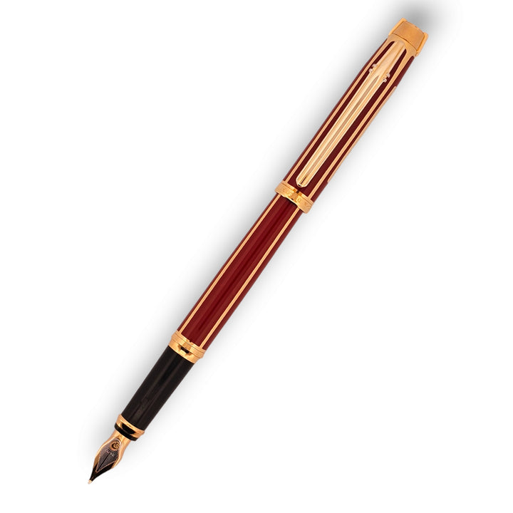Elysee Parthenon Classique Rouge Fountain Pen 18k Nib medium