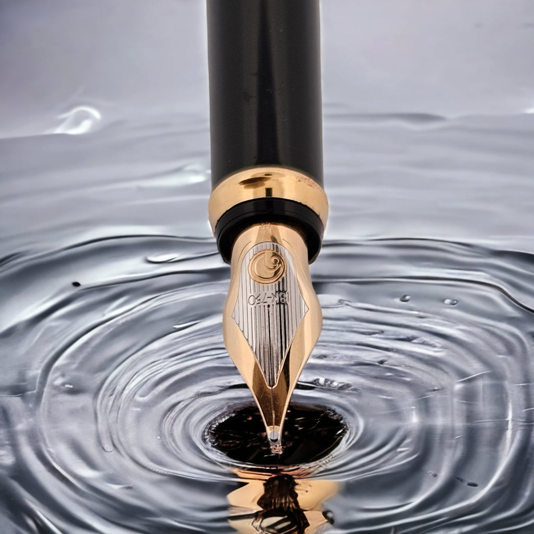 Elysee Parthenon Classique Noir Fountain Pen 18k Nib medium