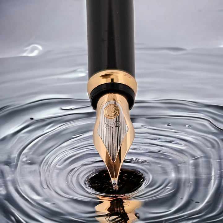 Elysee Parthenon Classique Noir Fountain Pen 18k Nib medium