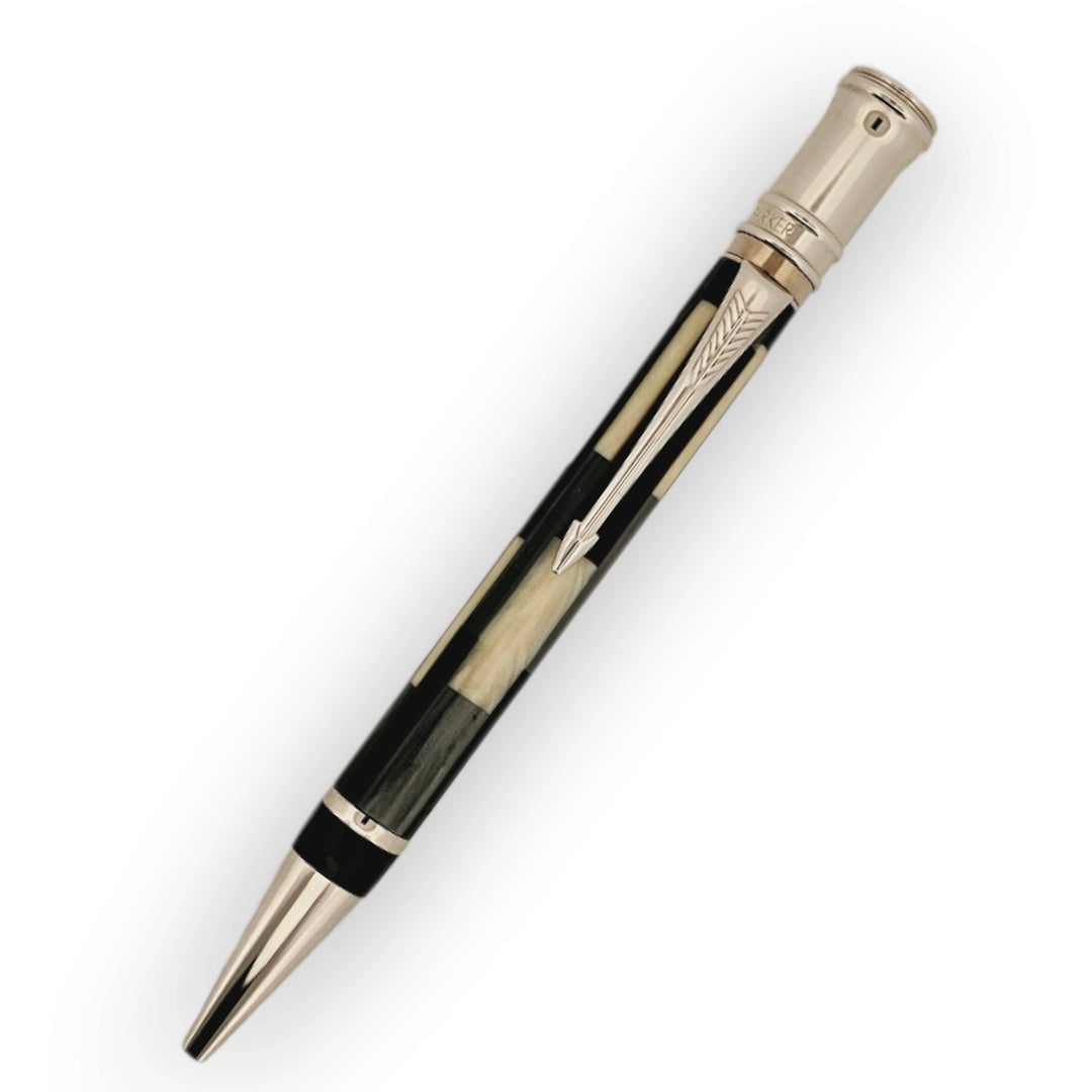 Parker Duofold Centennial Mosaic Black &amp; Pearl Ballpoint