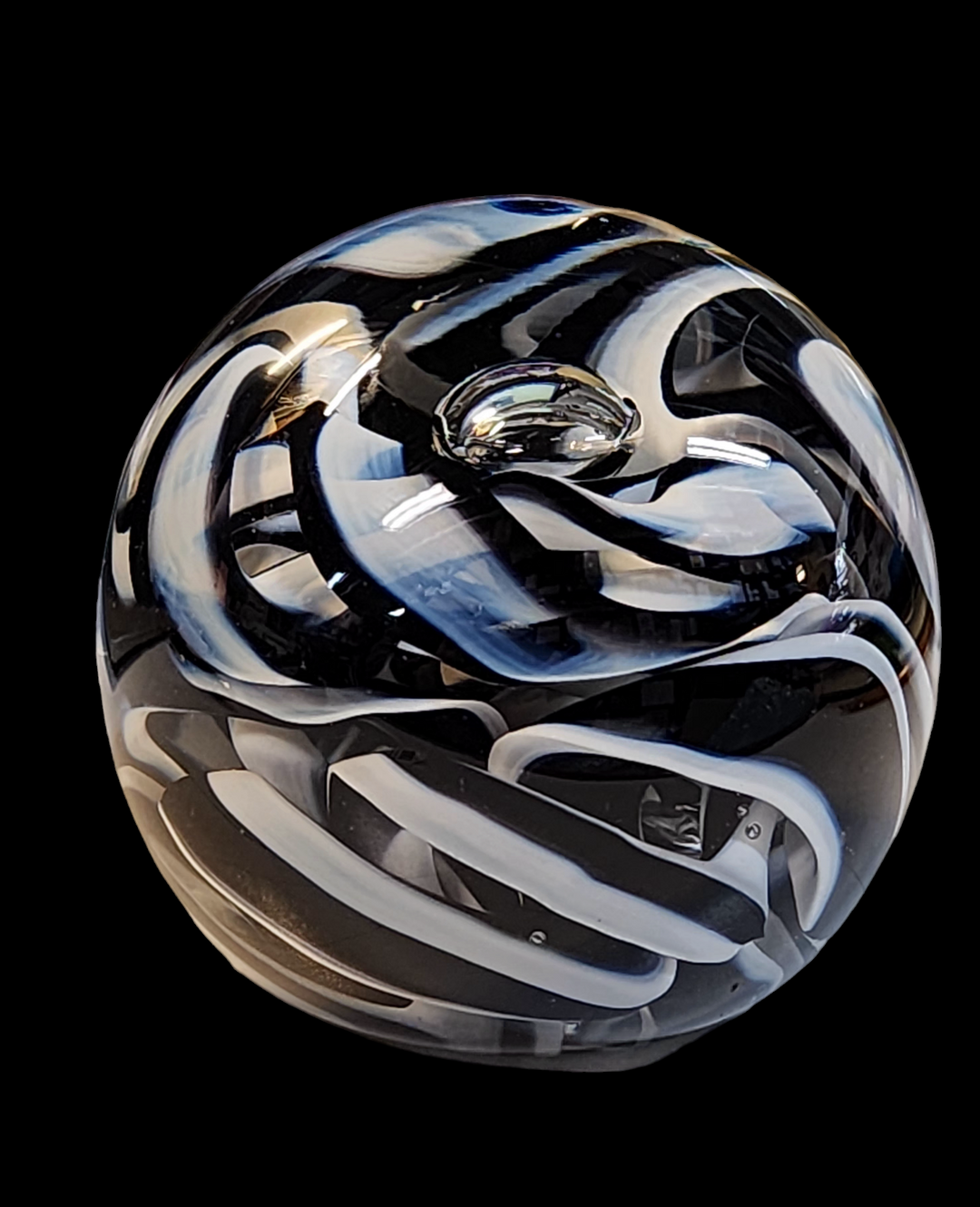 Hudson Glass Handblown Glass Ribbon Paperweight