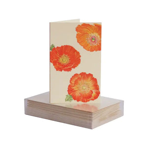 Paula Skene Poppy Pattern Mini Note Card
