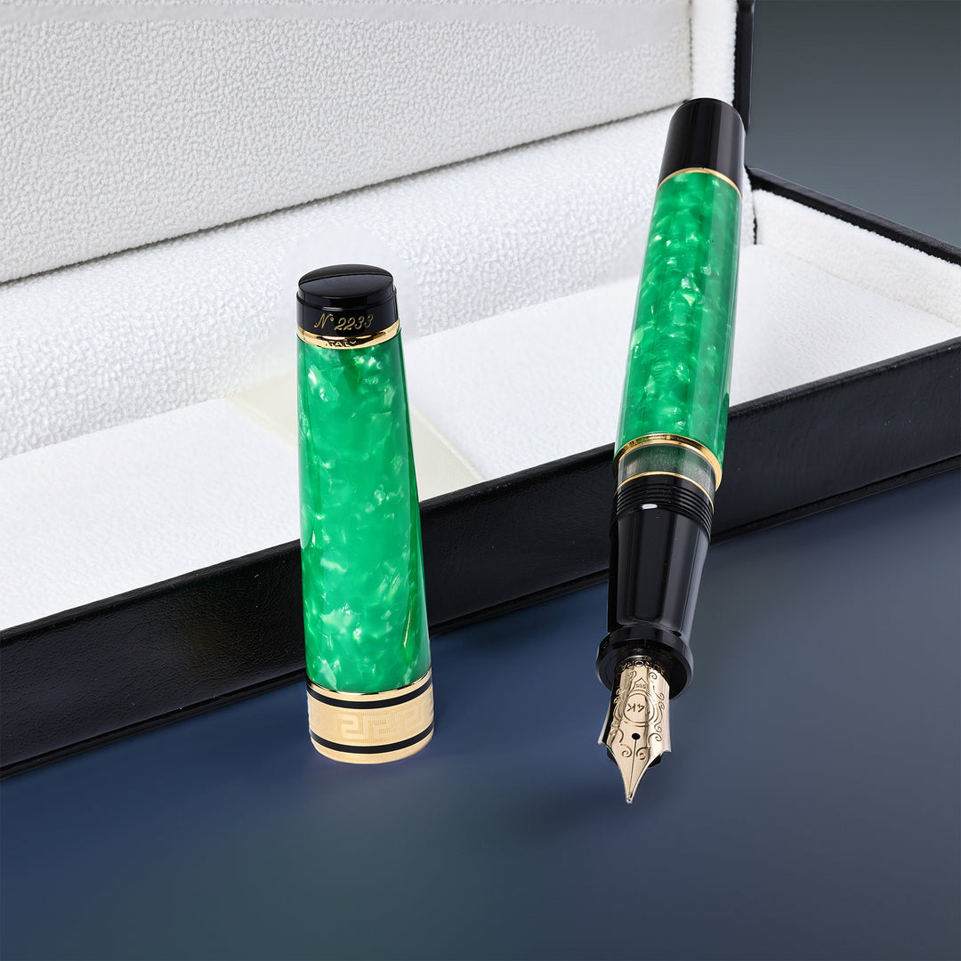 Aurora Optima Primavera Green Fountain Pen
