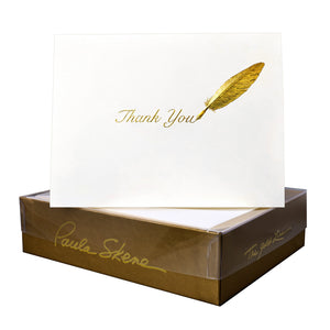 Paula Skene Quill Thank You  Cards and Envelopes