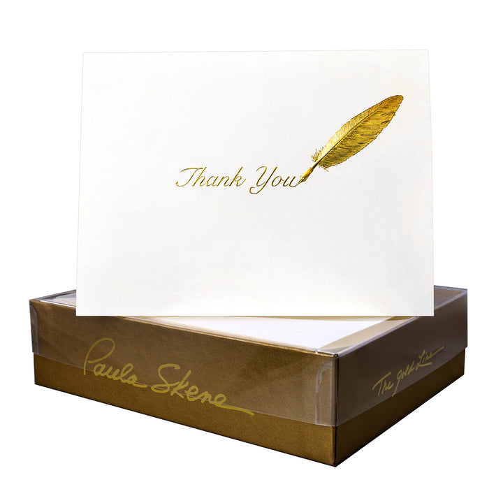 Paula Skene Quill Thank You  Cards and Envelopes