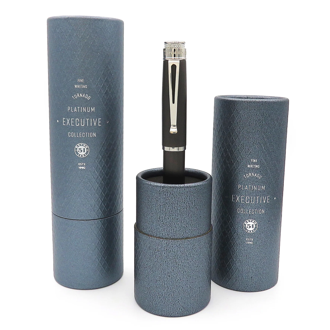 Retro 51 Tornado™ Platinum Executive - Black Nickel Rollerball
