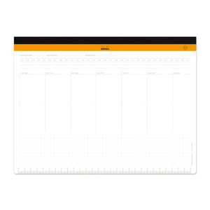 Rhodia Undated Weekly Desk Pad - 11 3/8" x 8 3/4"