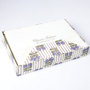 Blue Berry Folded Notecards 4.25"  x 6.25" (10ct.) | Rossi 1931 Italian Stationery