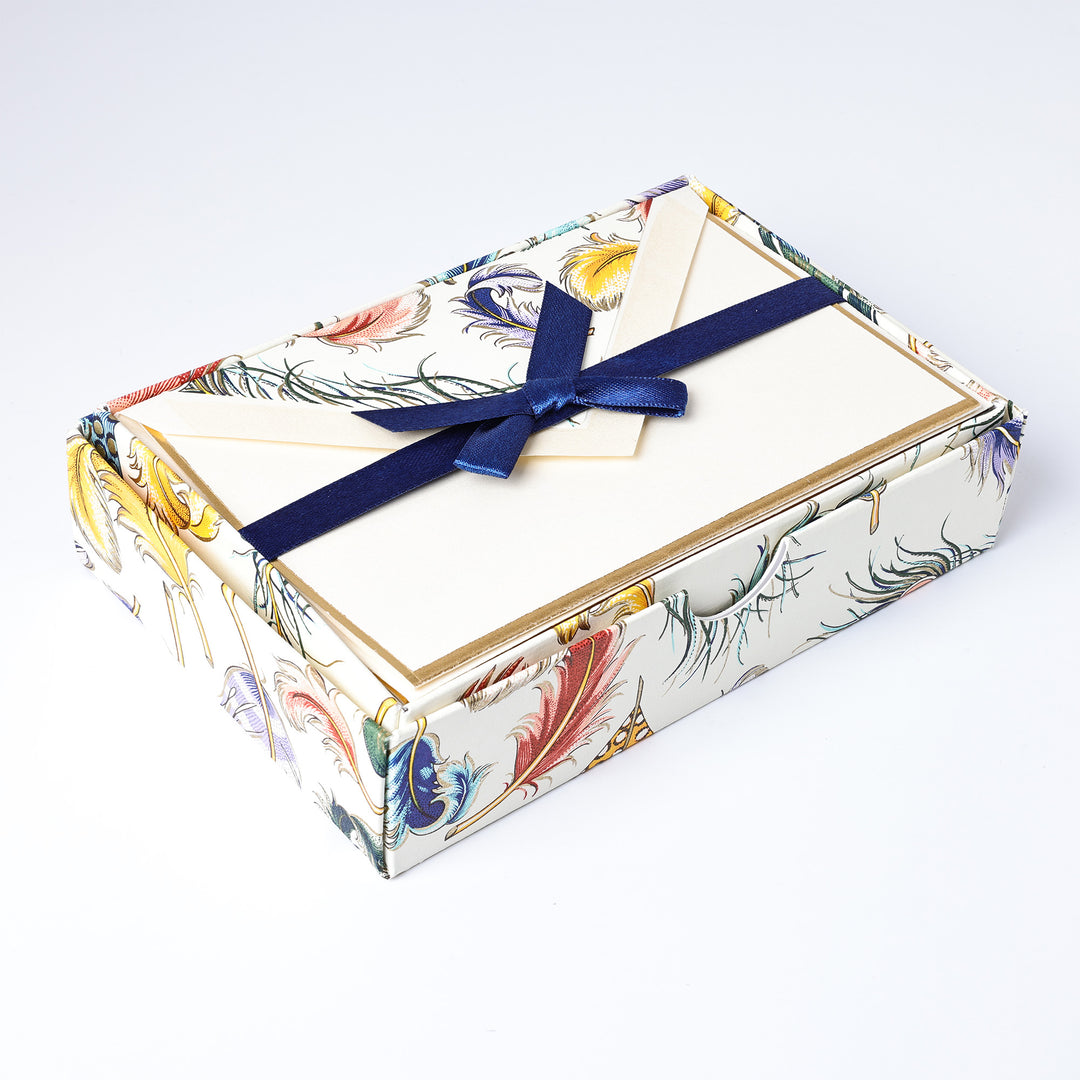 Feather Garden Folded Cards Set (10ct.) | Rossi 1931 Italian Stationery