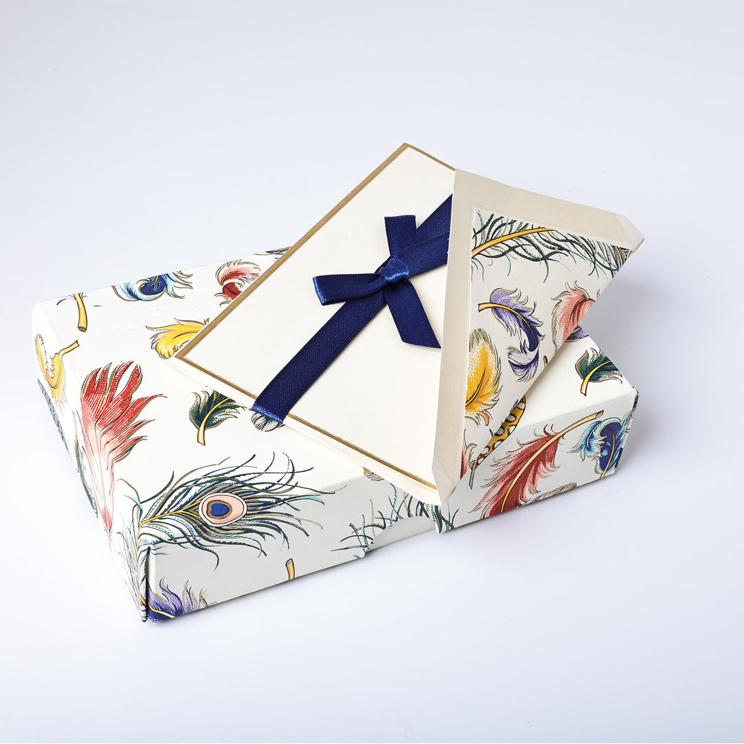 Feather Garden Folded Cards Set (10ct.) | Rossi 1931 Italian Stationery
