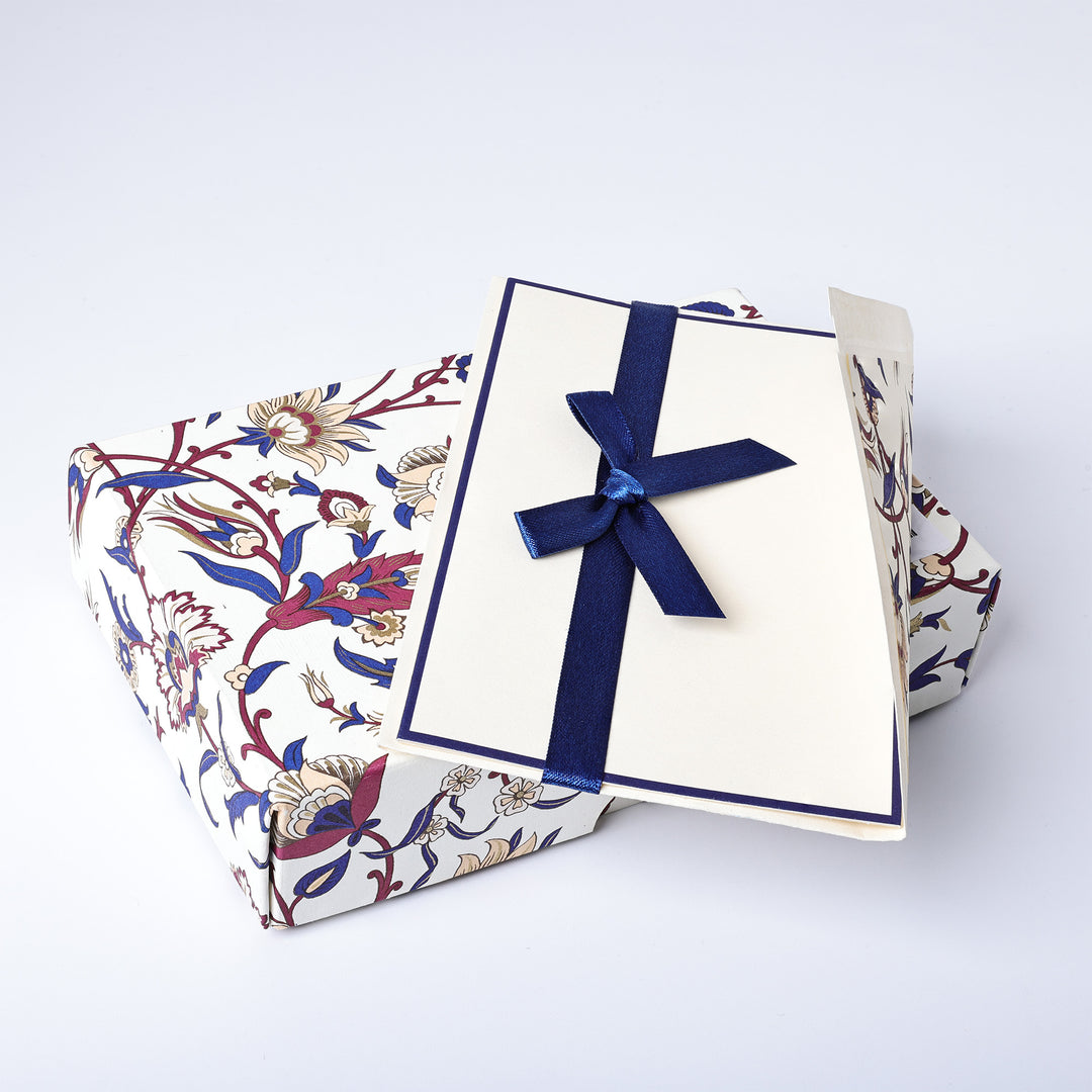 Arabesque Flat Notecards (10ct.) 3.33" x 5.12"  | Rossi 1931 Italian Stationery