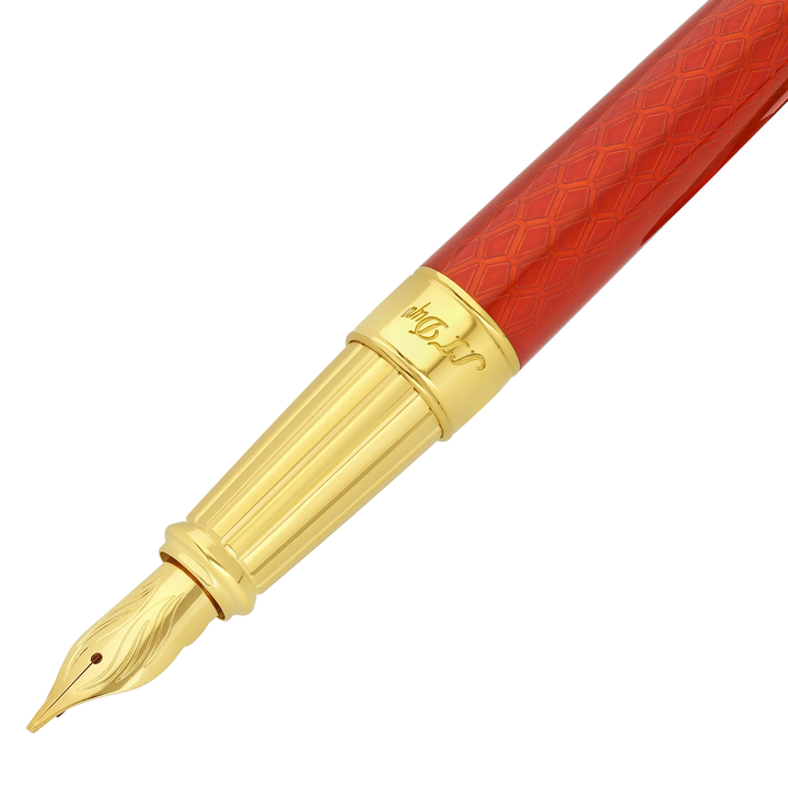 S.T. Dupont Line D Eternity Large Dragon Scales - Fountain Pen