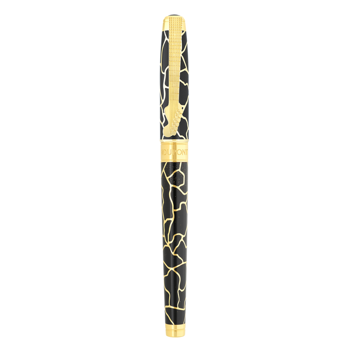 S.T. Dupont Line D Eternity Large Fender Black &amp; Gold - Rollerball