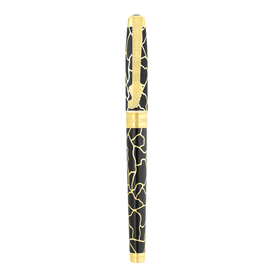 S.T. Dupont Line D Eternity Large Fender Black &amp; Gold - Fountain Pen