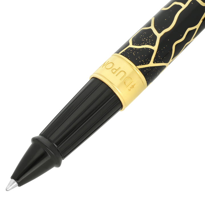 S.T. Dupont Line D Eternity Large Fender Black &amp; Gold - Rollerball