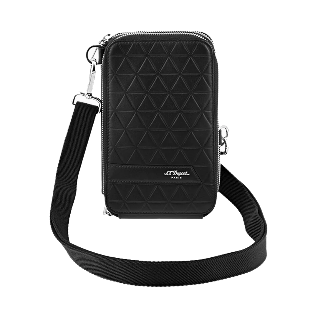 S.T. Dupont Black Firehead Cross-Body Shoulder Bag
