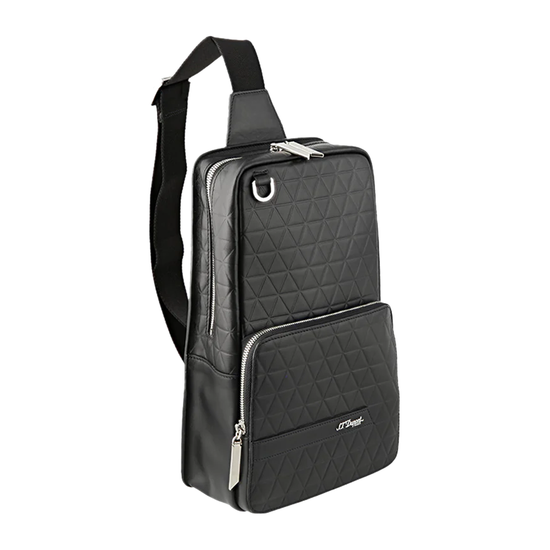 S.T. Dupont Black Firehead Sling Shoulder Bag