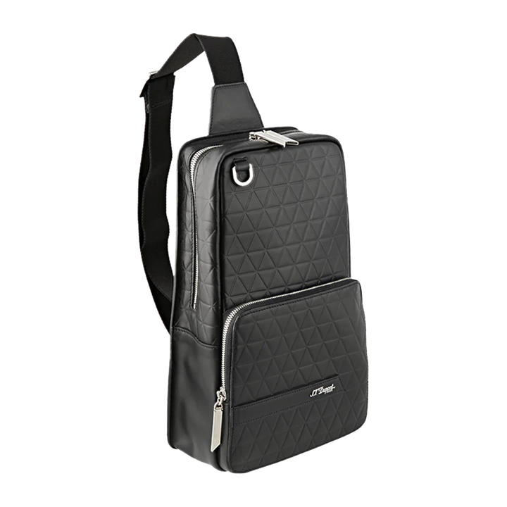 S.T. Dupont Black Firehead Sling Shoulder Bag