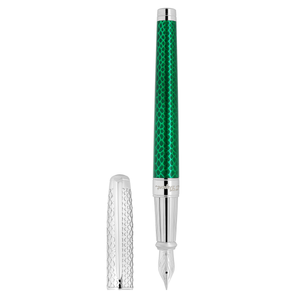 S.T. Dupont Line D Eternity Snake Skin Green - Fountain Pen