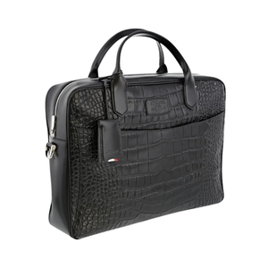S.T. Dupont Line D Black Croco Dandy Document Holder