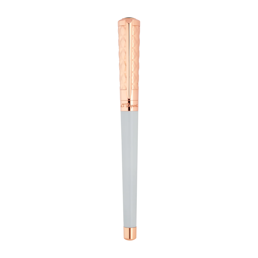 S.T. Dupont New Liberté Fountain Pen - White &amp; Rose Gold