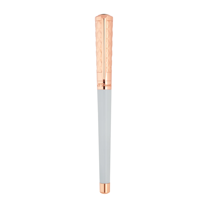 S.T. Dupont New Liberté Fountain Pen - White &amp; Rose Gold
