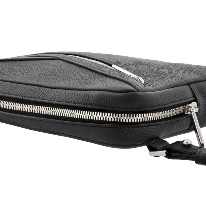 S.T. Dupont Black Grained Neo Capsule Small Pouch