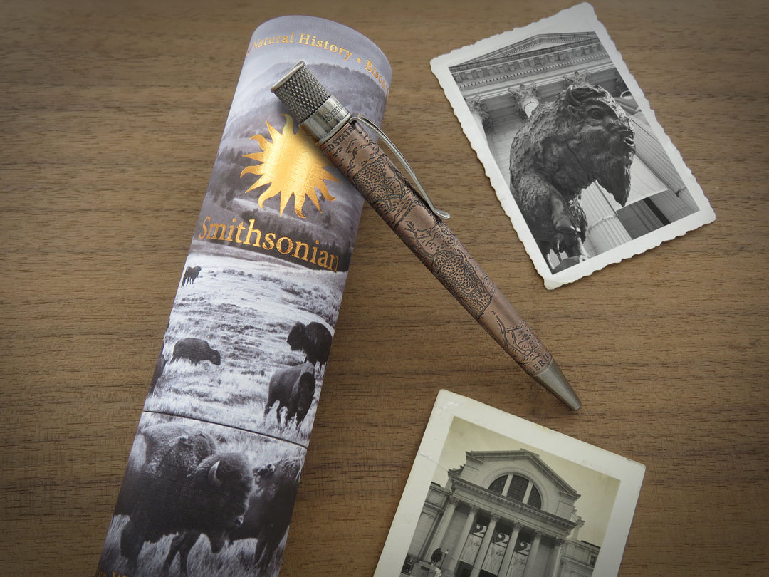 Retro 51 Smithsonian Bison Standing  Strong Rollerball Pen