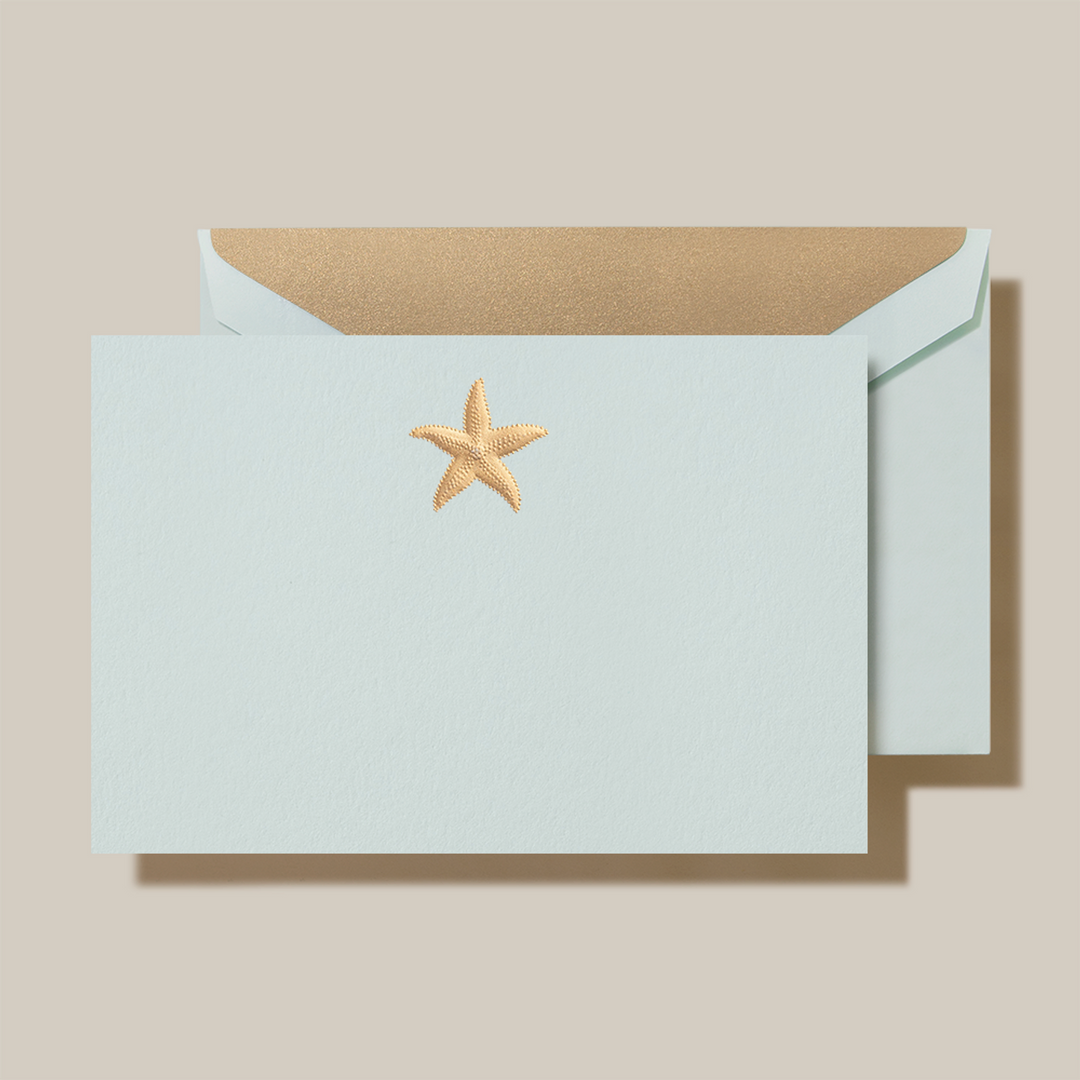Crane Starfish Note Cards &amp; Envelopes