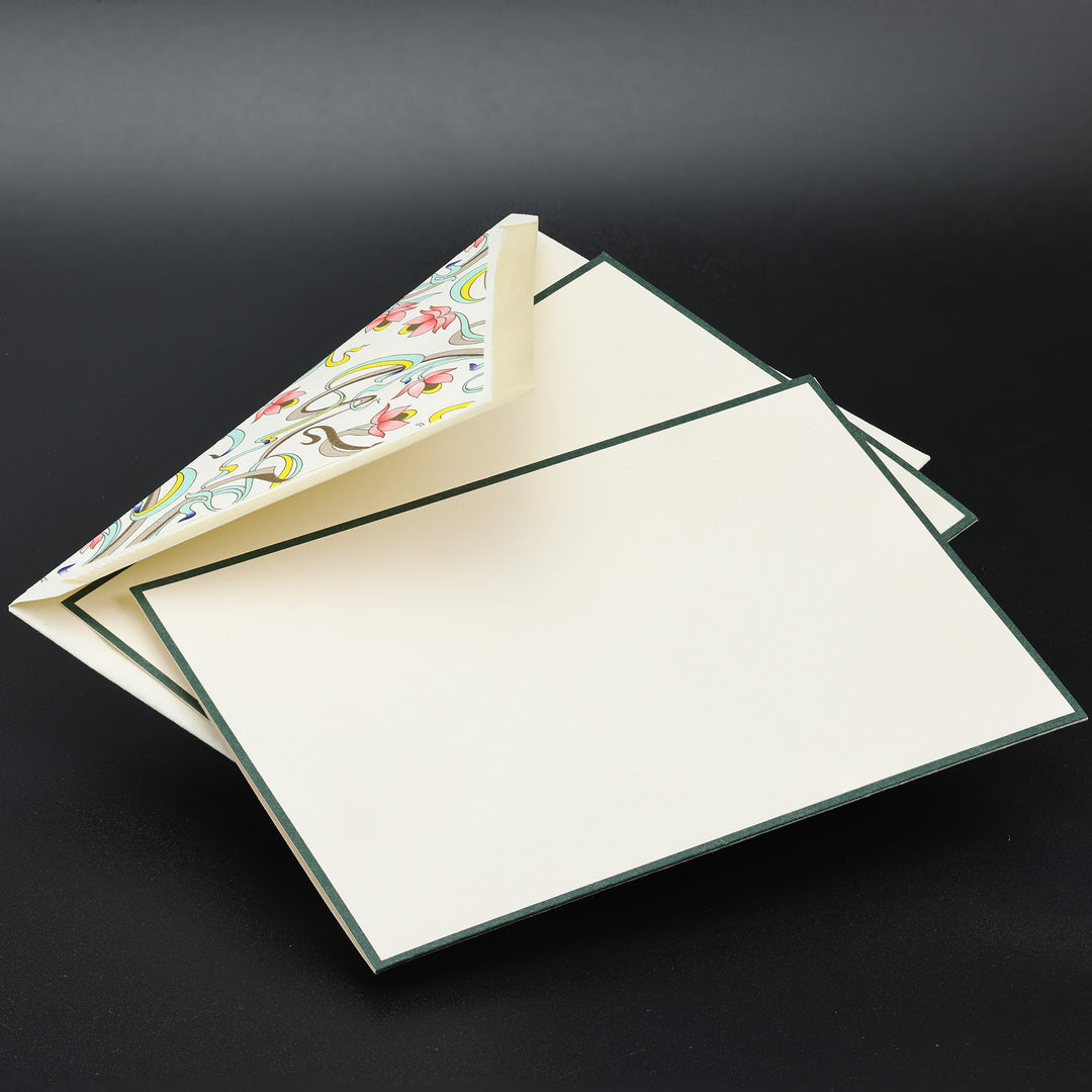 Pastel Art Design Folded cards and Envelopes 4.13”x 6.30” (10ct.) | Rossi 1931 Italian Stationery