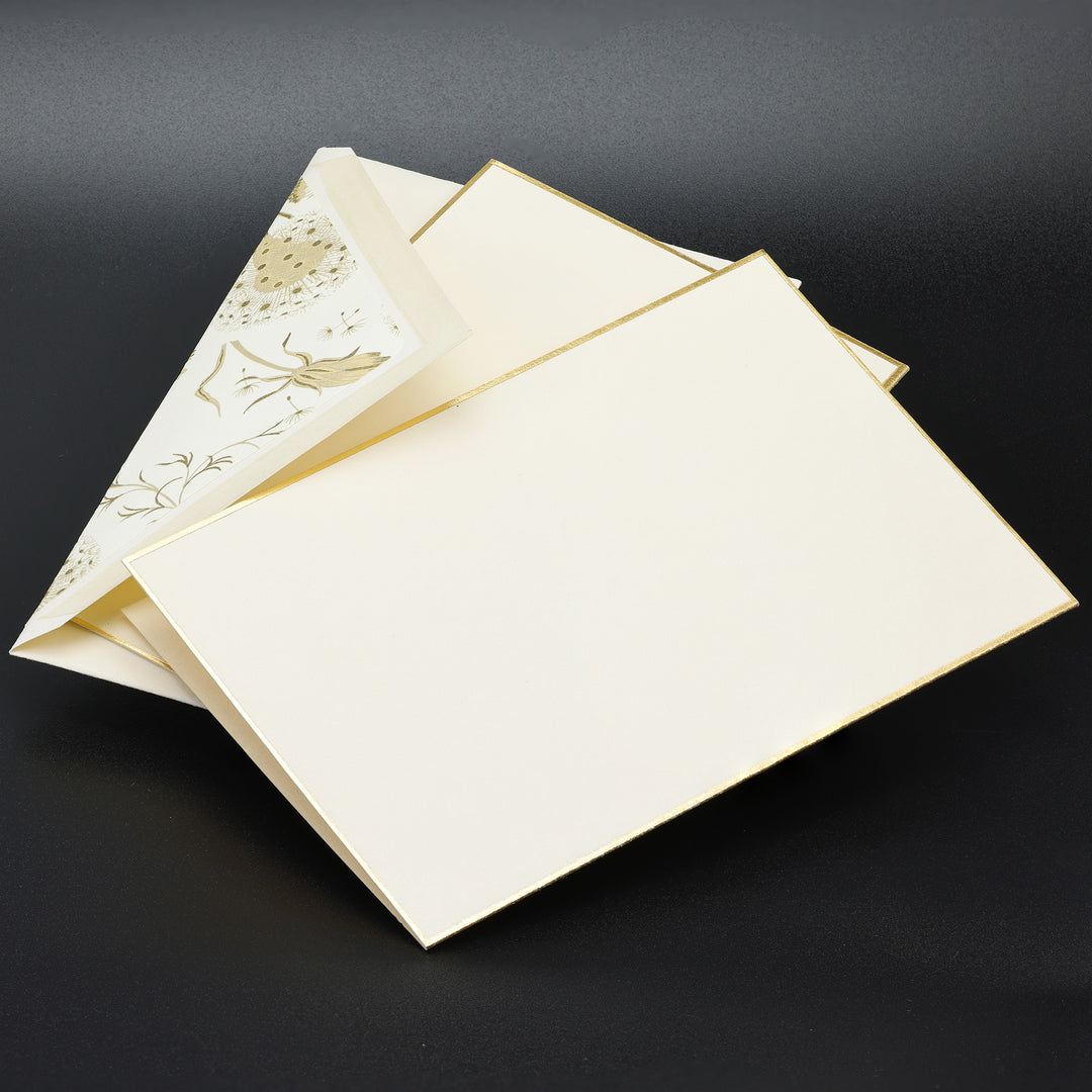 Golden Meadow Folded cards and Envelopes (10ct.) | Rossi 1931 Italian Stationery