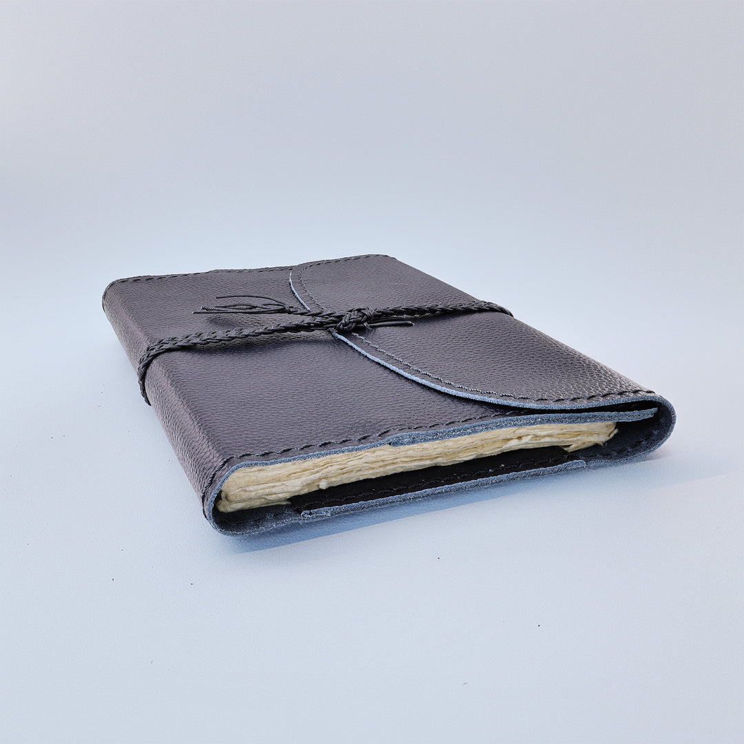 The Pleasure of Writing Leather Travel Journal with Tie and Bookmark