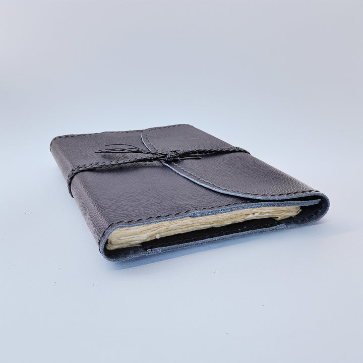 The Pleasure of Writing Leather Travel Journal with Tie and Bookmark
