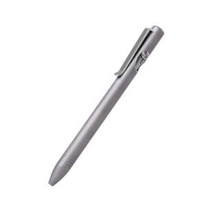 Tactile Turn Stonewashed Titanium Bolt-Action - Click Pen