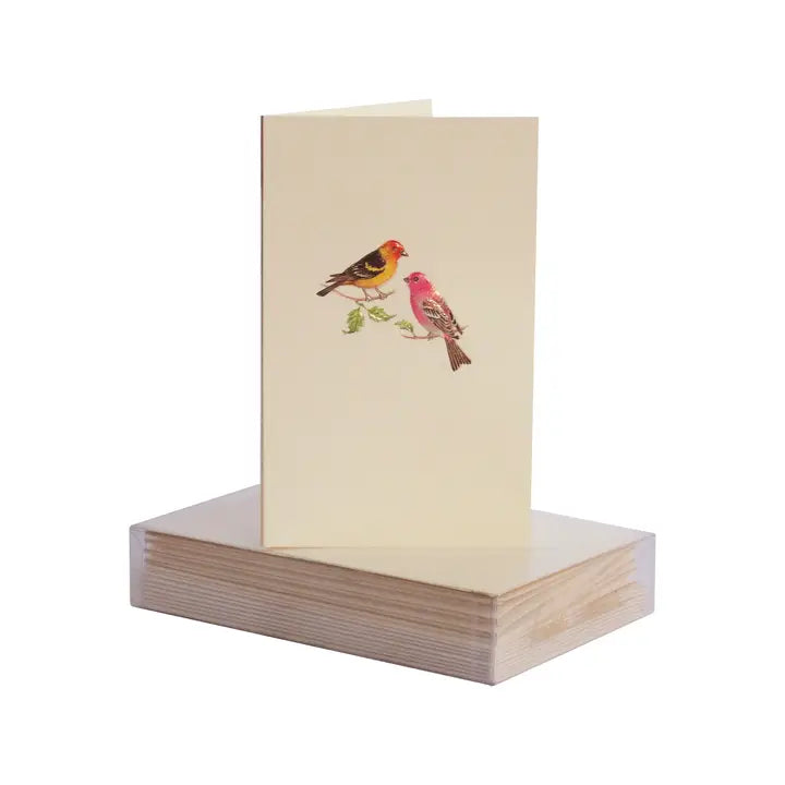 Paula Skene Tanager and Friend Mini Note Card